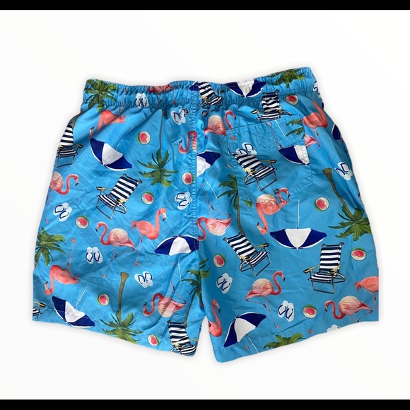 Men’s Flamingo Swim Trunks XL~Charleston Threads - Picture 2 of 7